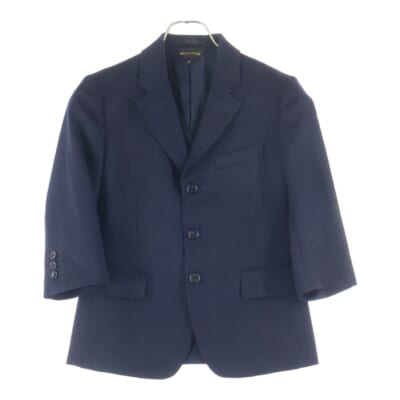 09AW AD2009 ジレベストレイヤード ウール 3Bテーラードジャケット ネイビー レディース GD-J077 Bランク