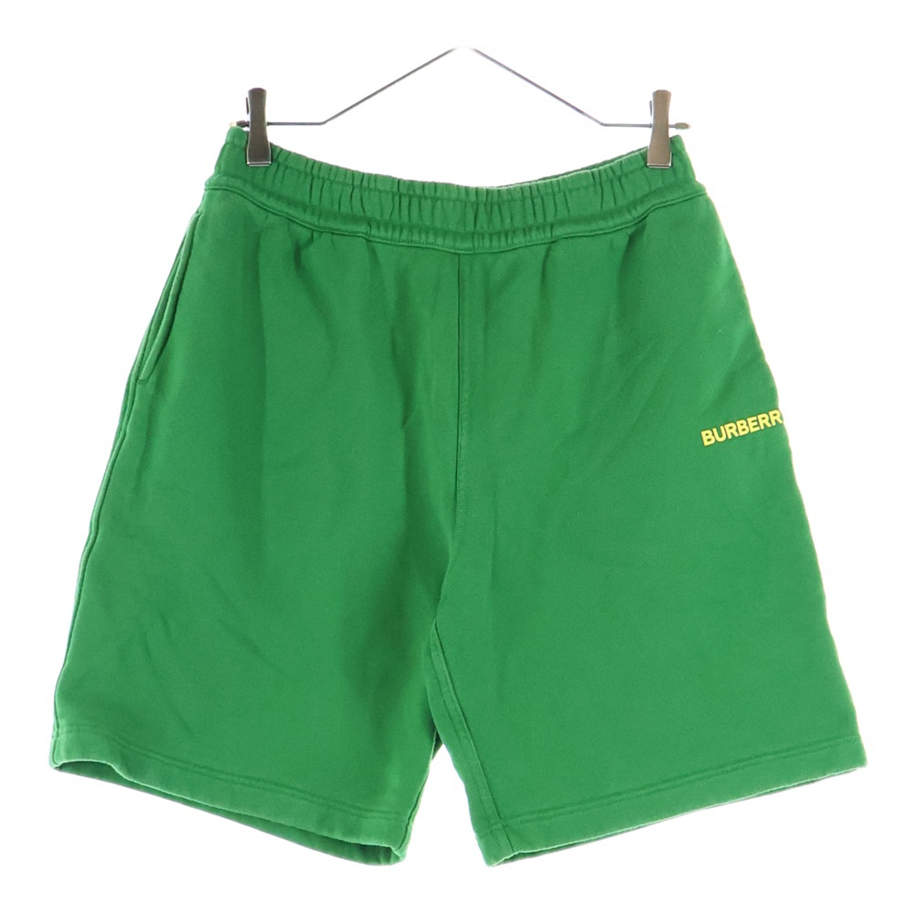 ロゴプリント イージースウェットハーフパンツ ショーツ グリーン 8057528 Bランク