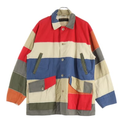PATCH WORK SAFARI JACKET パッチワーク加工 ワークサファリジャケット マルチカラー FS1059 Bランク