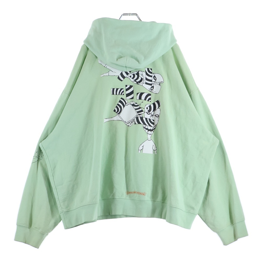 ×MATTY BOY 2019 PPO SEAFOAM GRN HD PLVR マッティボーイ シーフォーム グリーン フーディ プルオーバー パーカー コットン ミントグリーン Bランク