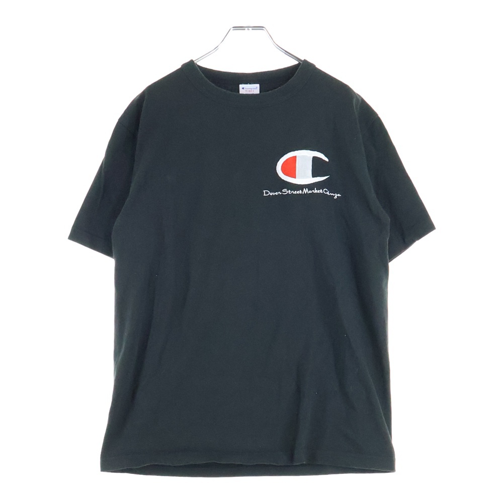 ×DSMG ドーバーストリートマーケット銀座 ロゴプリント 半袖Tシャツ カットソー ブラック C5-Z324 Bランク