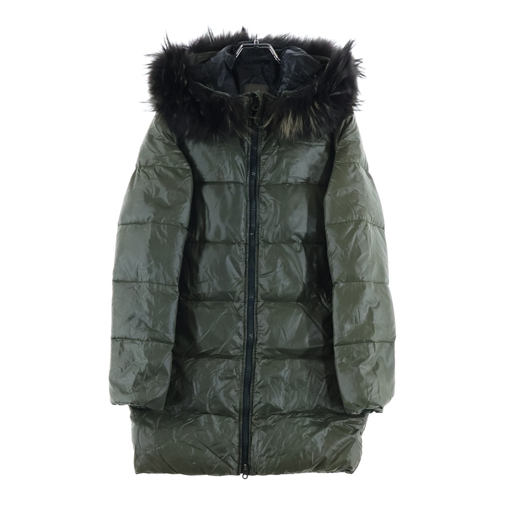 KAPPA ファー付きダウンコート カーキ Bランク