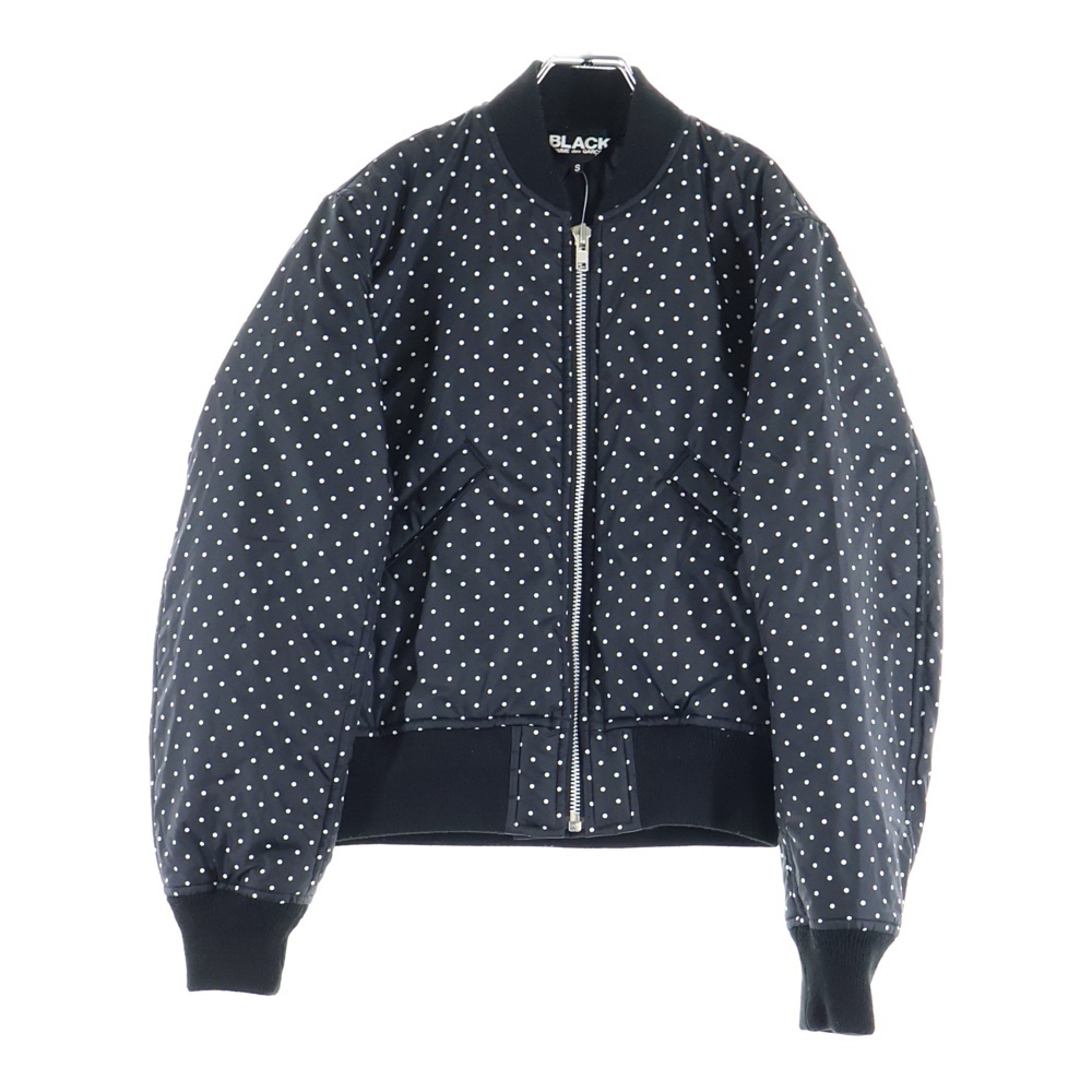 13AW AD2013 ドット柄 八ノ字ポケット ジップアップ ブルゾンジャケット ブラック 1L-J038 Bランク