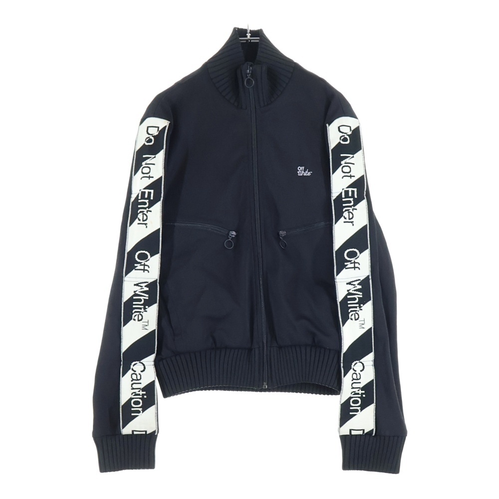 Diagonal Track Jacket サイドテープデザイン ダイアゴナル ハイネック トラックジャケット ブラック/ホワイト Bランク