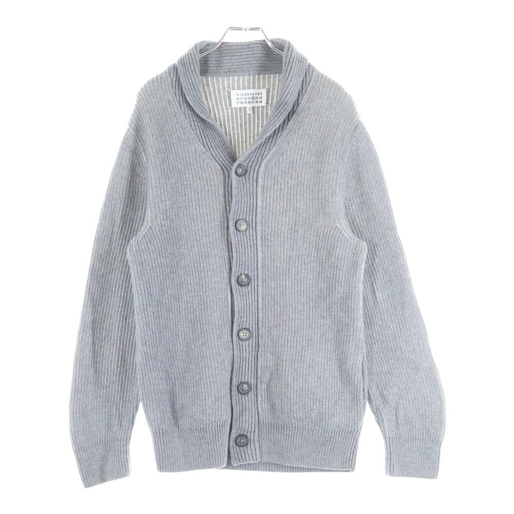 ショールカラー ウールカーディガン ローゲージ グレー 30HA056914383 Bランク