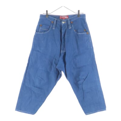 xLevi's 21SS シンチバック付き 綿リネンデニムパンツ インディゴ WG-P204 Bランク