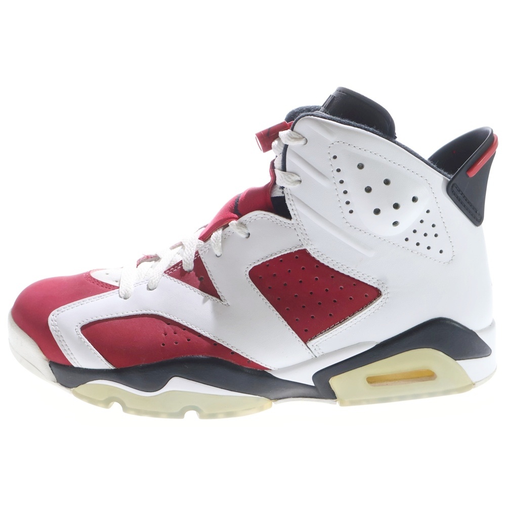 【観賞用 2014年製】 AIR JORDAN 6 RETRO CARMINE エアジョーダン6 レトロ カーマイン ハイカットスニーカー レッド/ホワイト US9.5/27.5cm 384664-160 Bランク