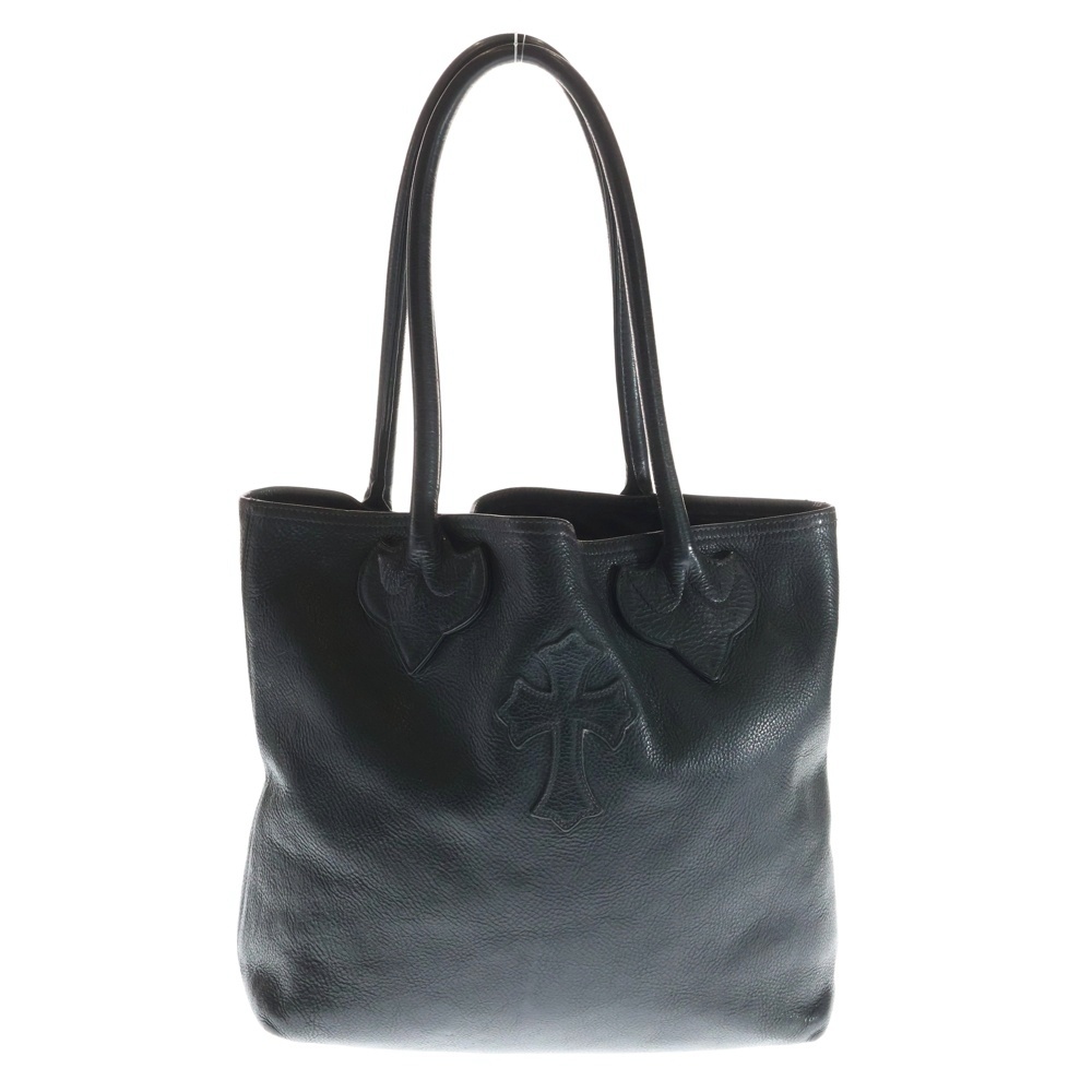 FS TOTE FSトート クロスパッチ レザートートバッグ ブラック Bランク