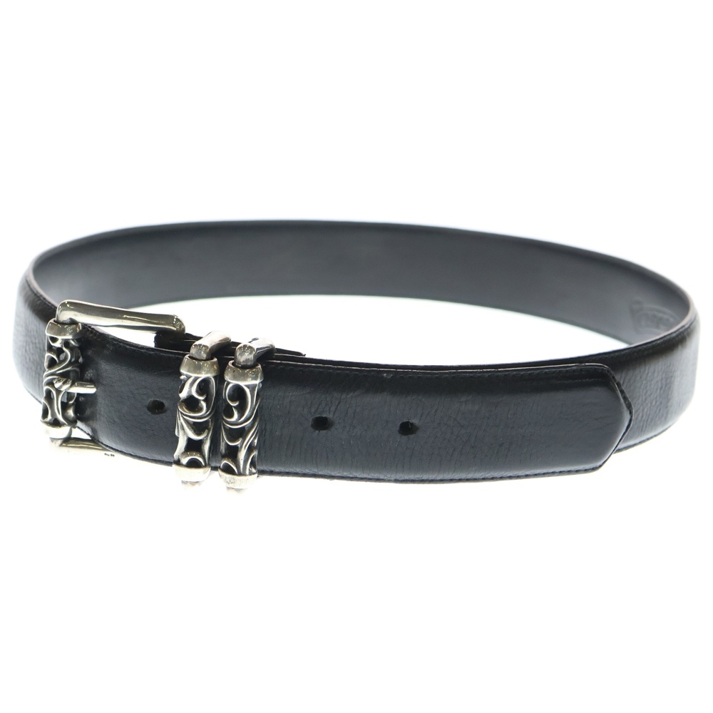 BLT ROLLER 3PC1.5inch 3PCローラーバックル レザーベルト シルバー/ブラック BCA357 Bランク