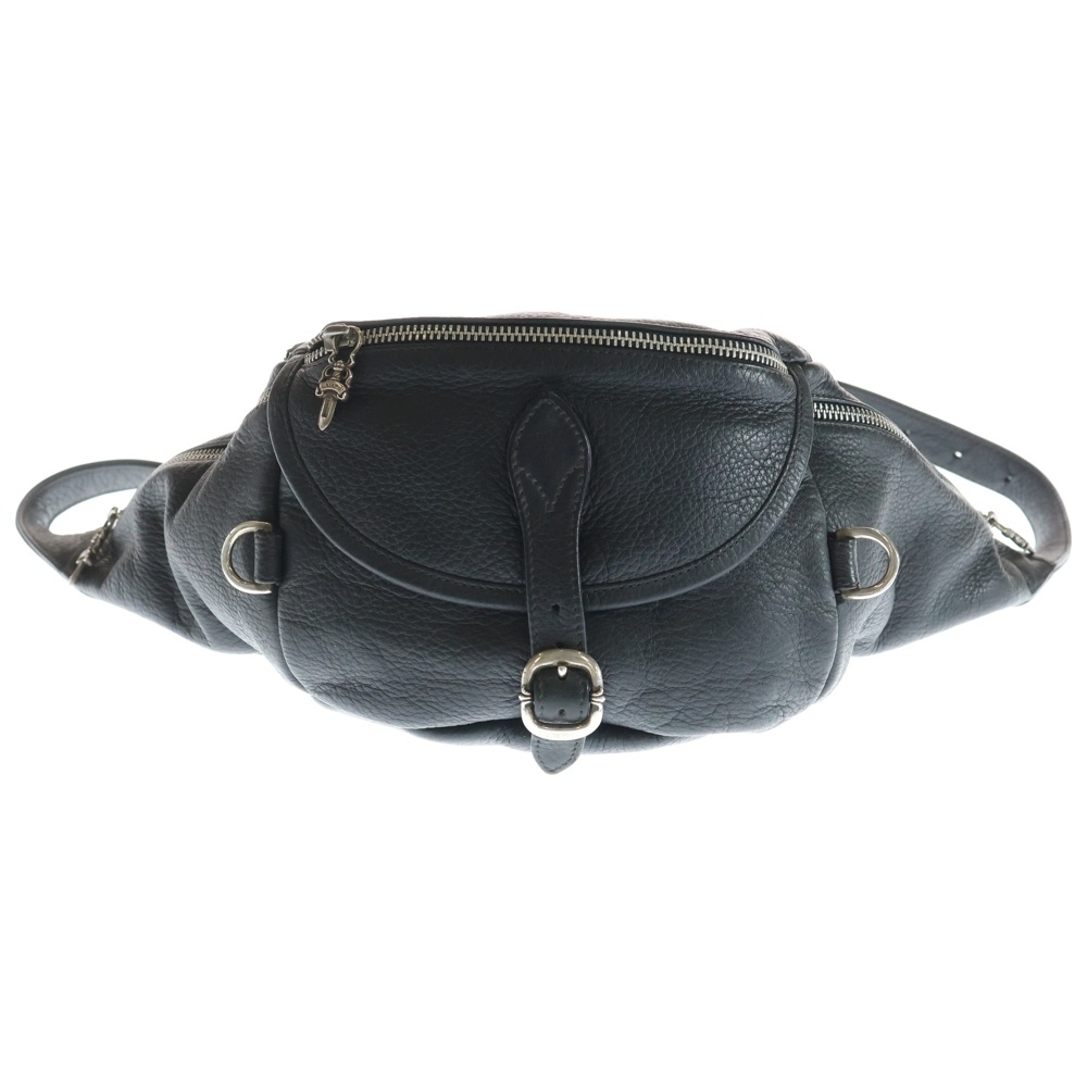 #1 SNAT PACK スナットパック ダガージップ ガンスリンガーベルト レザーウエストバッグ ブラック BCA378 Bランク