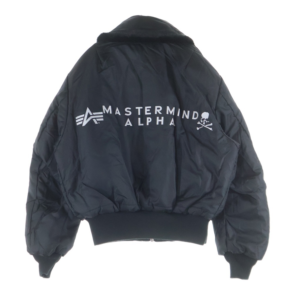 25AW ×ALPHA INDUSTRIES B-15 Flight Jacket アルファインダストリーズ ボア バックロゴ フライトジャケット ブラック 7975252031 Aランク