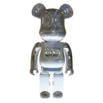 BE@RBRICK 20TH ANNIVERSARY DEEP CHROME 1000% ベアブリック 20周年 ディープ クローム フィギュア 人形 シルバー Bランク