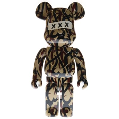 BE@RBRICK ×NUMBER (N)INE ×GOD SELECTION XXX 1000% ベアブリック ゴッドセレクション ナンバーナイン トライバルハート フィギュア Bランク