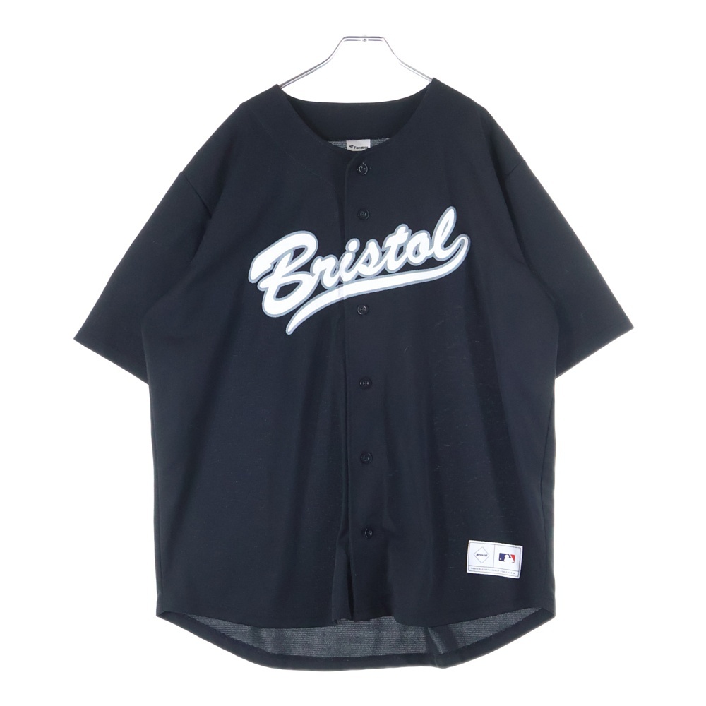 21AW ×MLB Fanatics TOUR BASEBALL SHIRT ツアー ベースボール 半袖シャツ ブラック MM21-ML-1F01 Bランク