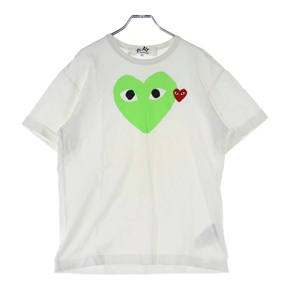 18AW ハートロゴ クルーネック半袖Tシャツ カットソー ホワイト AZ-T106 2018/2 Bランク