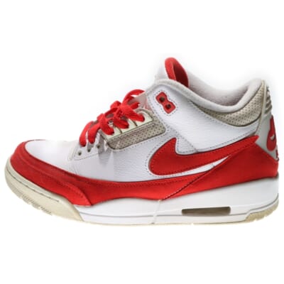 AIR JORDAN 3 RETRO TINKER WHITE UNIVERSITY RED エアジョーダン3 レトロ ティンカー ハイカットスニーカー ホワイト/レッド US9.5/27.5cm CJ0939-100 Bランク