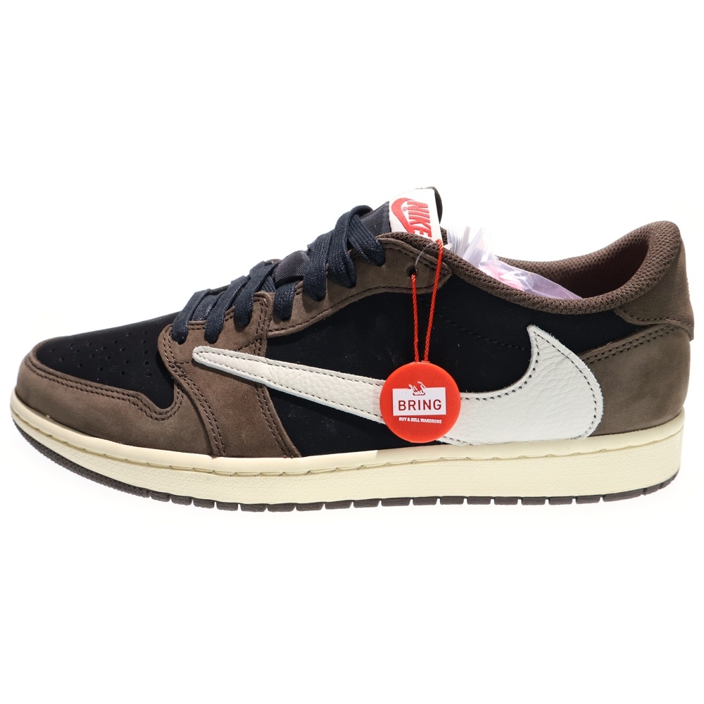 ×TRAVIS SCOTT AIR JORDAN1 LOW OG SP-T トラヴィススコット エアジョーダン1 ダークモカ ローカットスニーカー ブラック/ブラウン US10/28cm CQ4277-001 Sランク