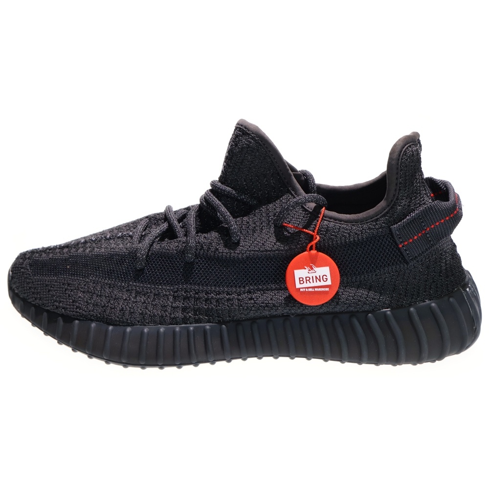 YEEZY BOOST 350 V2 BLACK REFLECTIVE イージーブースト リフレクティブ ローカットスニーカー ブラック US10/28cm FU9007 Sランク