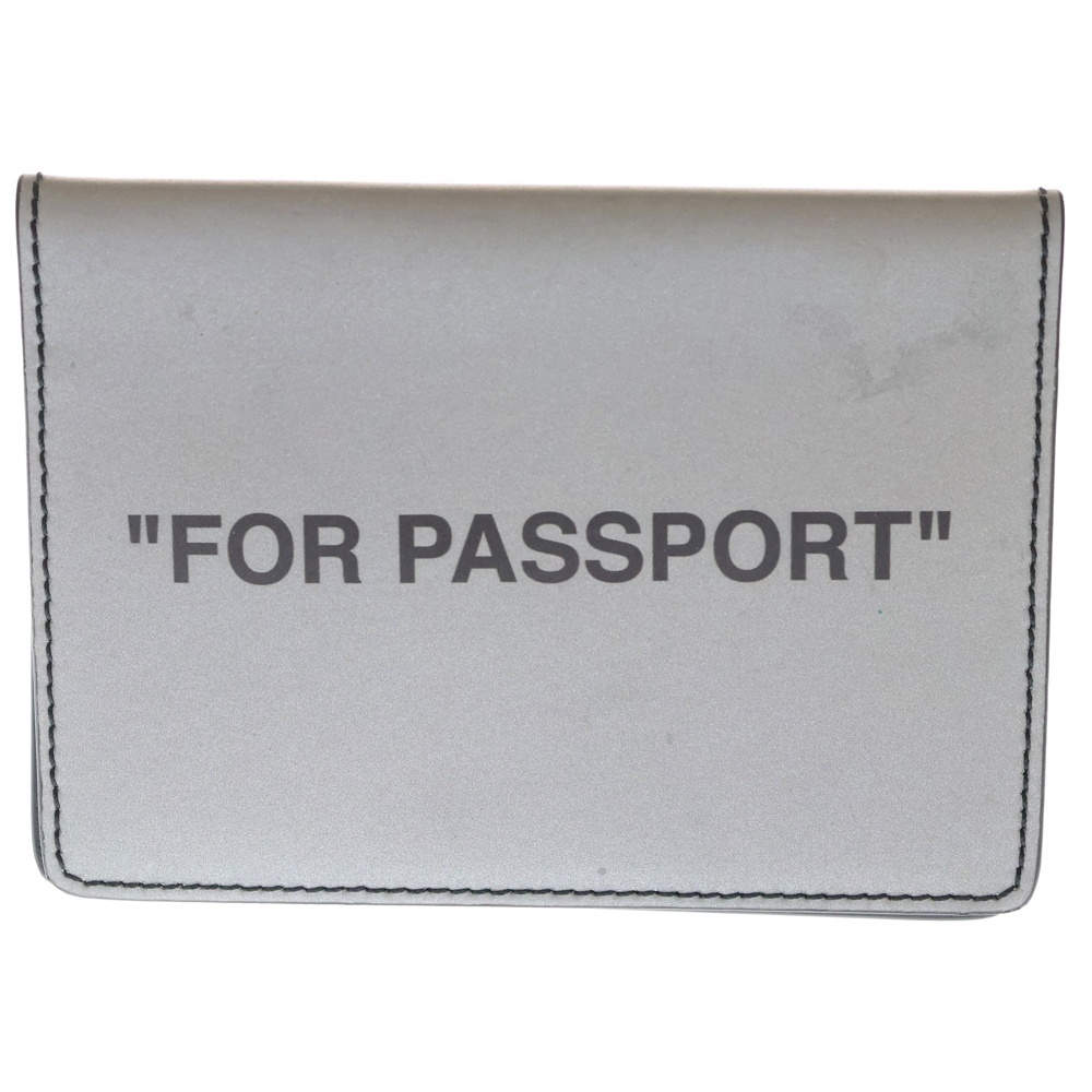 ラメプリント パスポートケース グレー Bランク