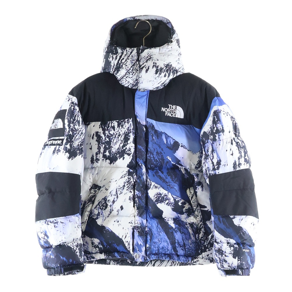 17AW ×THE NORTH FACE Mountain Baltoro Jacket ザノースフェイス マウンテンバルトロジャケット 雪山 ブルー/ホワイト ND91701I Bランク