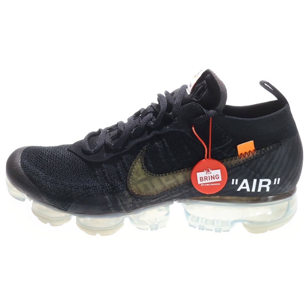 ×OFF-WHITE THE 10 AIR VAPORMAX FK オフホワイト ザテン エアヴェイパーマックス フライニット ローカットスニーカー ブラック US10/28cm AA3831-002 Aランク