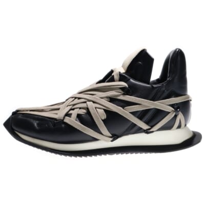 MAXIMAL RUNNER マキシマルランナー レザー ローカットスニーカー ブラック S7813 Aランク