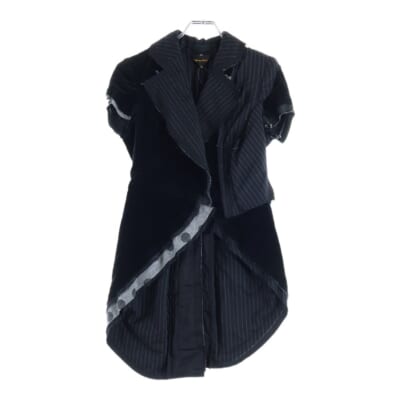 10SS ランダムコラージュ期 マルチプルライニング ノースリーブ テールコート ジャケット レディース GE-J037 AD2009 Bランク