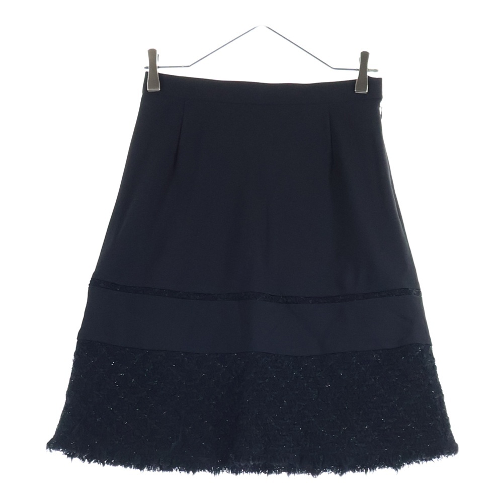 01AW カットオフ ナイロンラメニット切替 スカート ブラック レディース JC-S031 AD2001 Bランク