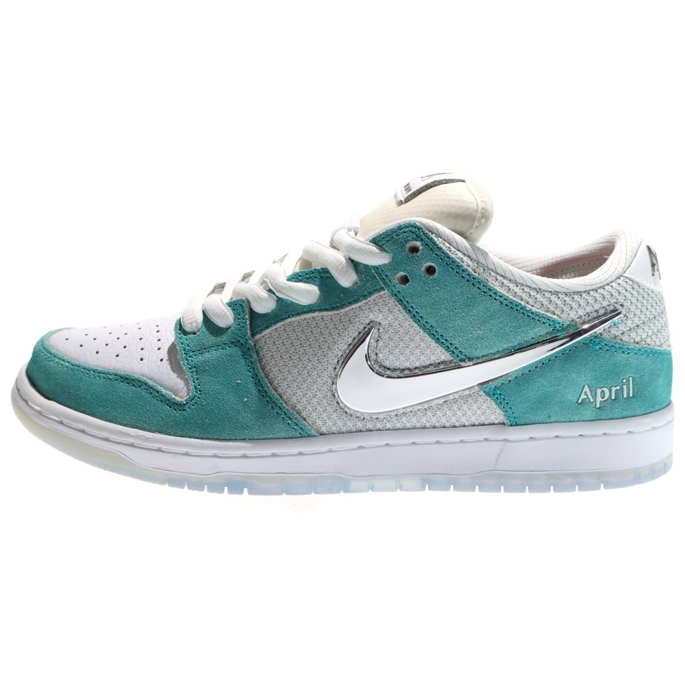 ×APRIL SKATEBOARDS DUNK LOW PRO QS ダンク エイプリル スケートボード ローカットスニーカー ホワイト/ブルー US8.5/26.5cm FD2562-400 Sランク