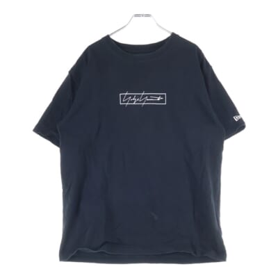 20SS ×NEW ERA SS COTTON TEE ニューエラ ロゴプリント クルーネック 半袖Tシャツ カットソー ブラック HN-T97-081 Bランク