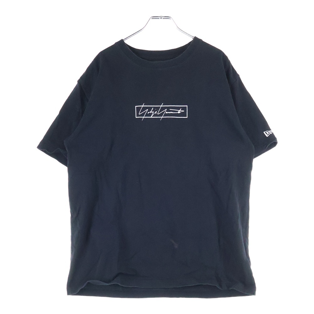 20SS ×NEW ERA SS COTTON TEE ニューエラ ロゴプリント クルーネック 半袖Tシャツ カットソー ブラック HN-T97-081 Bランク