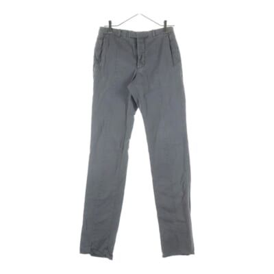 ここのえ期 ボタンフライ スリムフィット チノパンツ グレー S30KA0215 Bランク