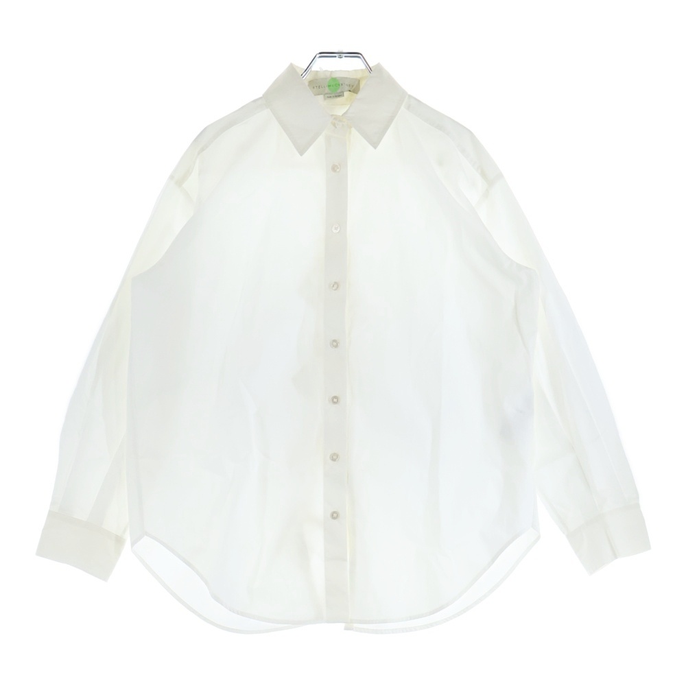 バック オープン フリル リボン デザイン 長袖シャツ ホワイト 383207 レディース Bランク