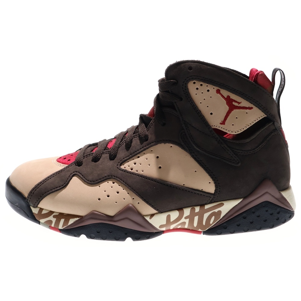 ×PATTA AIR JORDAN 7 OG BROWN パタ エアジョーダン7 ハイカットスニーカー ブラウン US9/27cm AT3375-200 Aランク