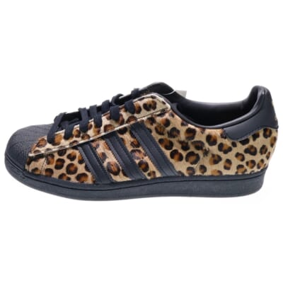 ×ATOMOS SUPERSUTAR LEOPARD PRINT アトモス スーパースター レオパードプリント ローカットスニーカー ブラウン US9/27cm H67529 Sランク