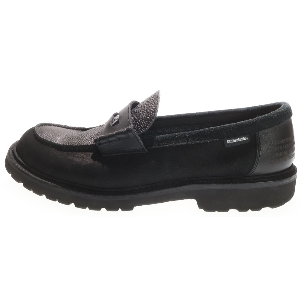 ×REGAL Shoe & Co. Loafers リーガルシューアンドカンパニー ゴアテックス スエード レザー ローファー ブラック Aランク