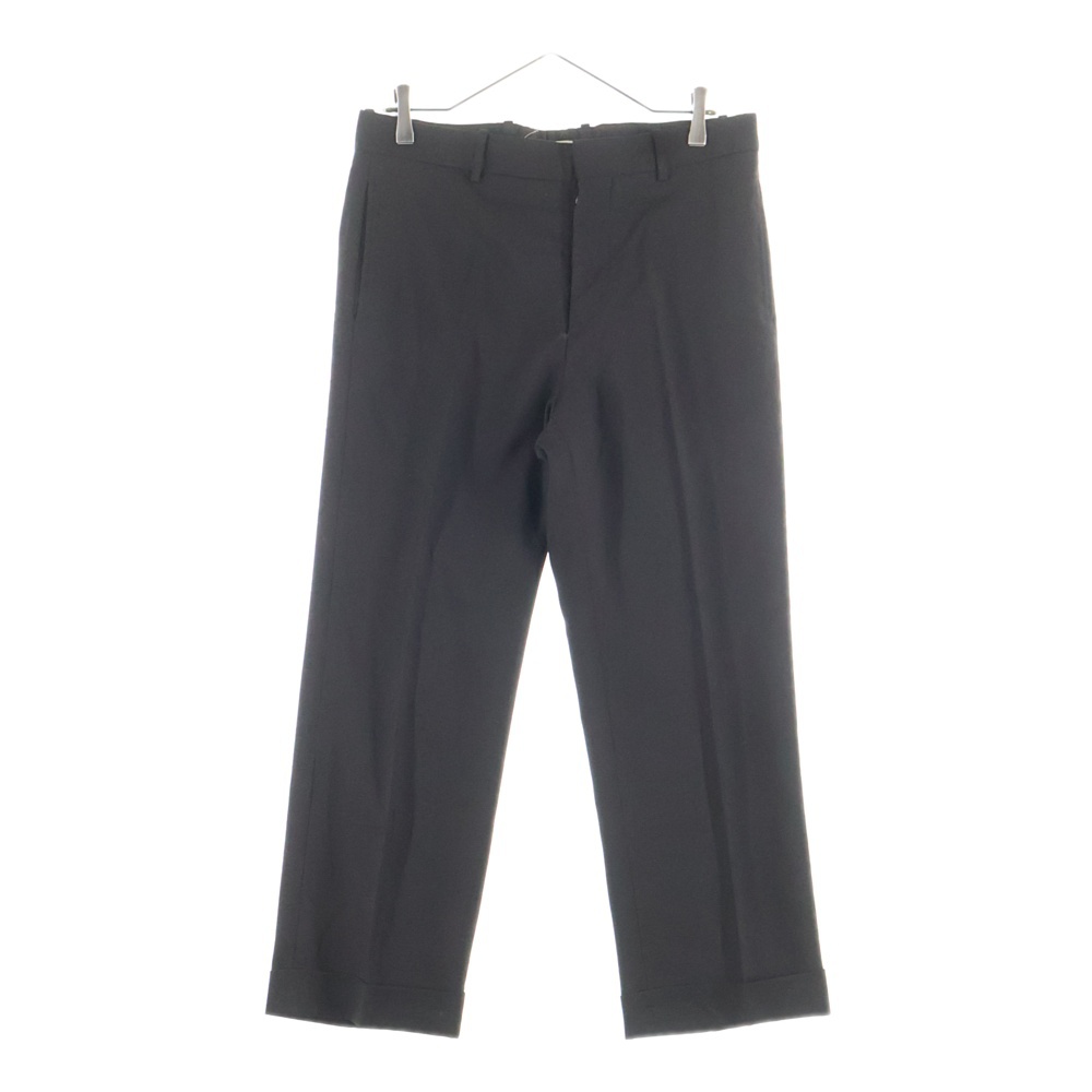 16AW ウール テーパード スラックスパンツ トラウザーズ ブラック M05KA0032 S45455 Bランク