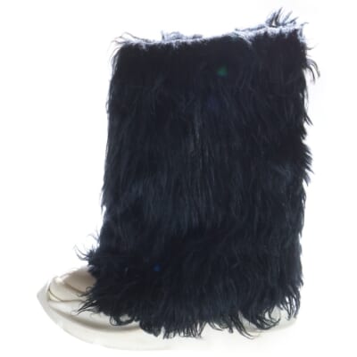 FOGACHINE SNEAKS FUR BOOTS フォガチン ファー ハイカットスニーカー ブーツ ブラック DU02B4814-FF Bランク