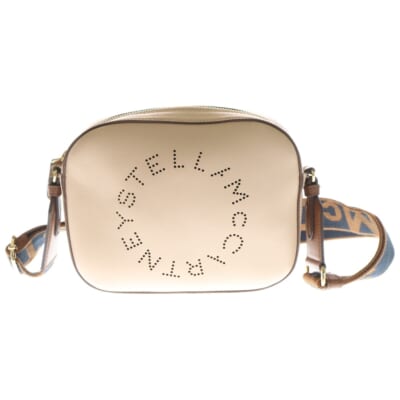 ロゴ ミニ カメラ レザー ショルダーバッグ ベージュ 557907 Bランク