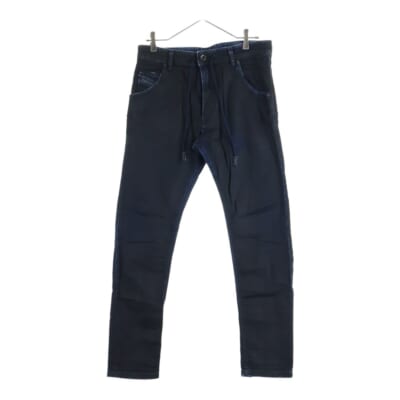 KROOLEY CB-NE ペイント加工 ドローコード ストレッチ デニムパンツ ブラック Bランク