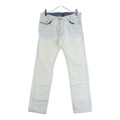 IAKOP L.30 レギュラースリム テーパード デニムパンツ ホワイト 888OP Bランク