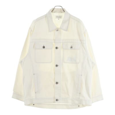 20AW WHITE DENIM JACKET デニムトラッカージャケット ホワイト S51AM0284 Sランク