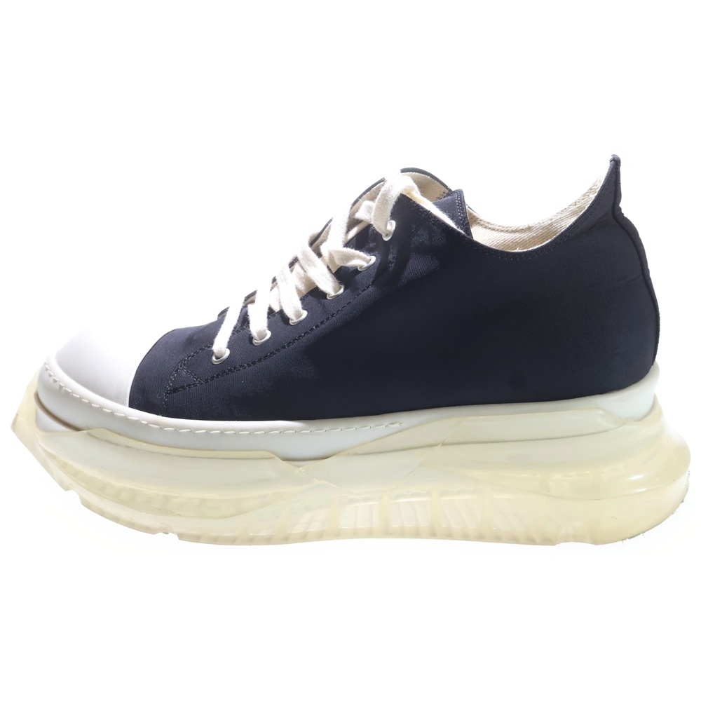 アブストラクト クリアソール キャンバス ローカットスニーカー ブラック/ホワイト Bランク