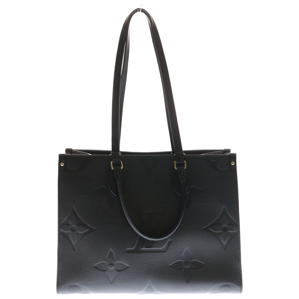 モノグラムアンプラント オンザゴーMM トートバッグ ハンドバッグ ブラック レザー RFID M45595 Bランク