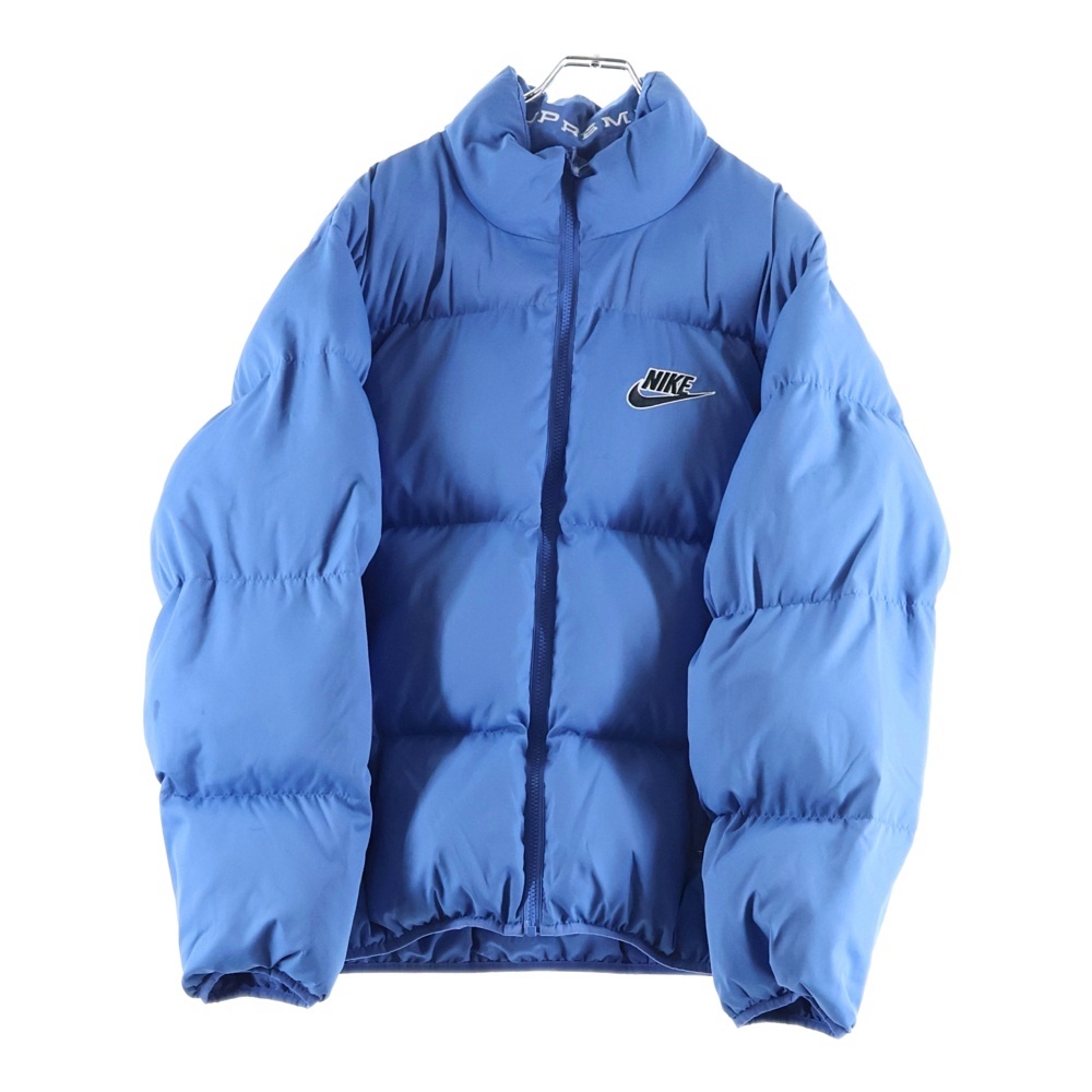 21SS ×SUPREME Reversible Puffy Jacket シュプリーム リバーシブル スウォッシュロゴ 総柄 スタンドカラー ジップアップ 中綿 ジャケット DB0494-489 Bランク