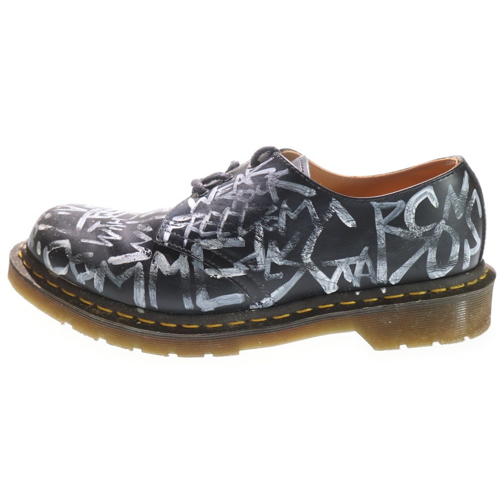 × COMME des GARCONS HOMME DEUX MIE 1461 コムデギャルソン オムドゥ 3ホール レザー レースアップ ローカット シューズ ブラック 12284003 Bランク