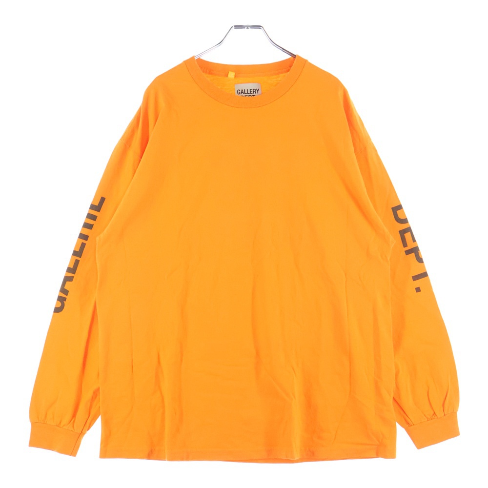 FRENCH COLLECTOR L/S TEE バック プリント 長袖Tシャツ ロングスリーブ オレンジ Bランク