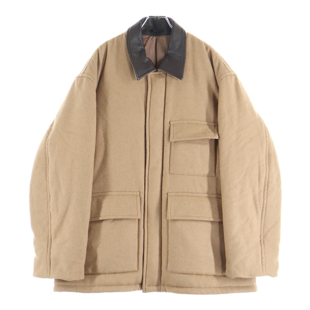 24AW×DSMG EXCLUSIVE BABY CAMEL PADDING BLOUSON ト#ーハ#ー限定 ヘ#ヒ#ーキャメル パデットブルゾン ジャケット ベージュ A24AB01DG Aランク
