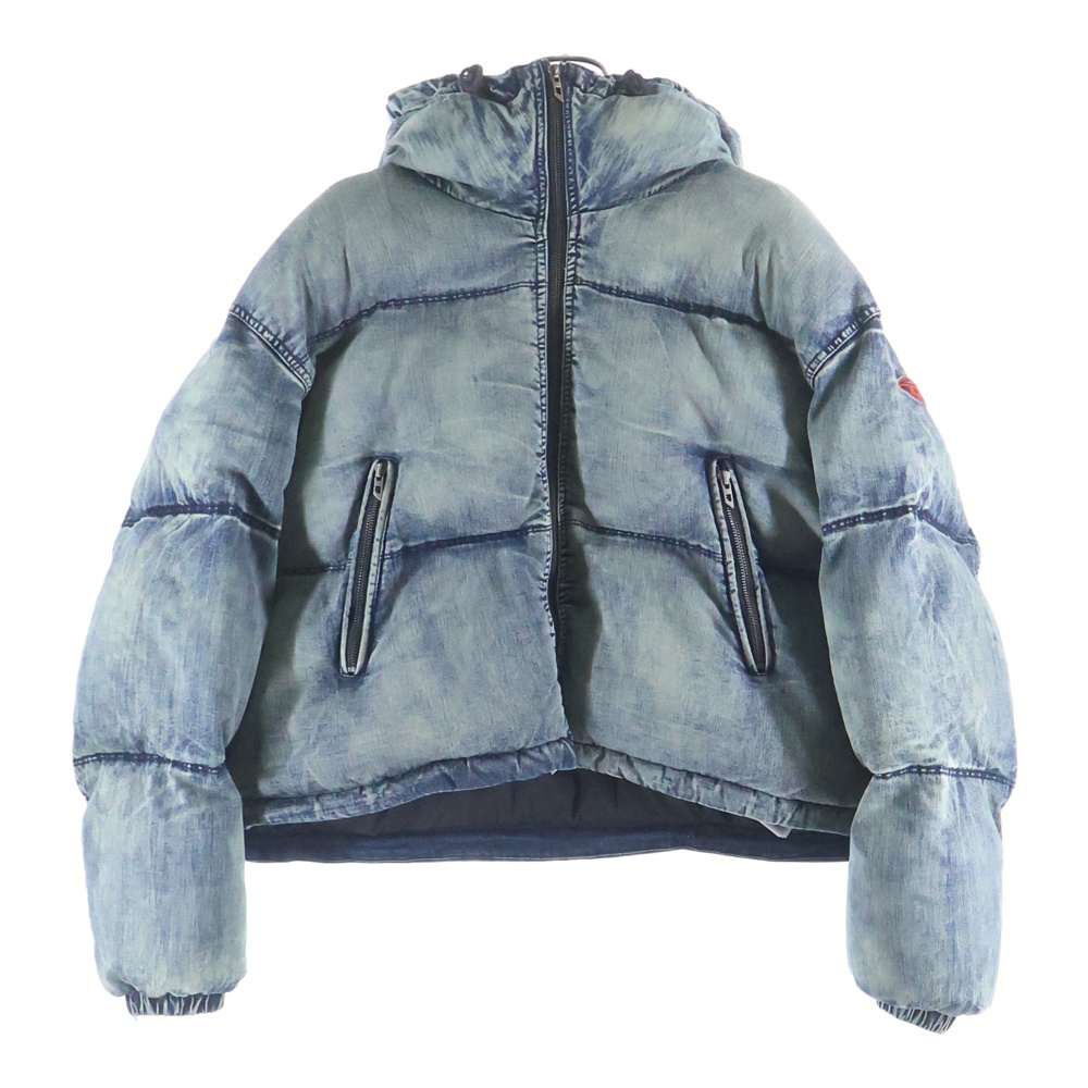 W-AVES PUFFER JACKET パファー デニム ダウンジャケット インディゴ A14549 Bランク