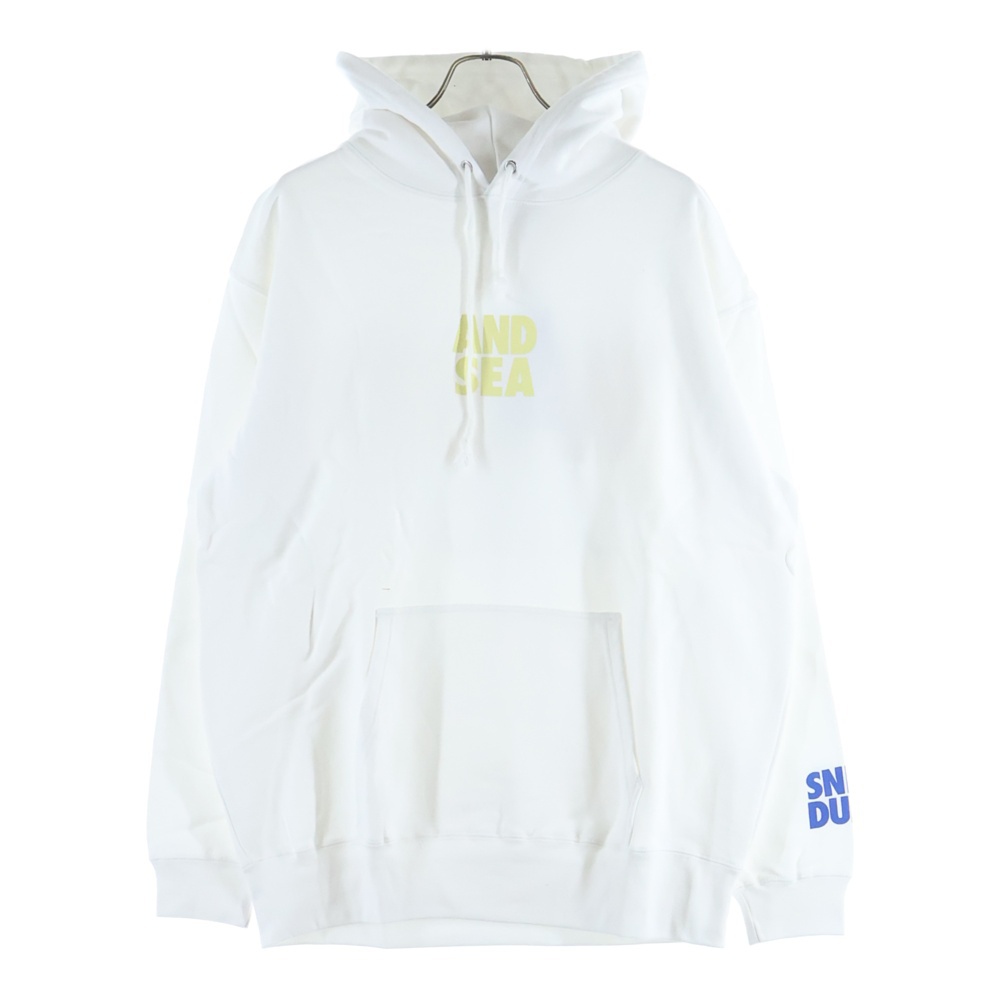 ×SNKRDUNK HOODIE スニーカーダンク コラボ フーディ プルオーバーパーカー ホワイト WDS-SNKR-2-03 Sランク
